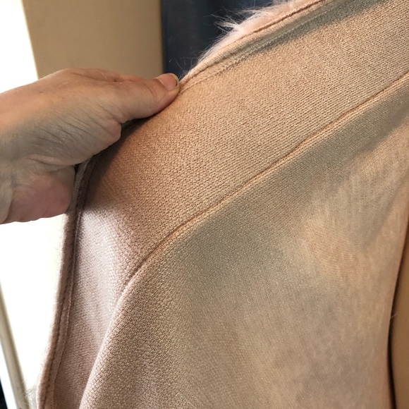 Joseph Ribkoff - Fur Poncho in Champagne - Picture 6 of 10